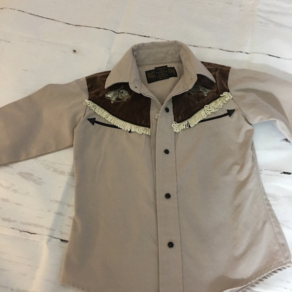 Cute Boys Western Style Shirt (639)